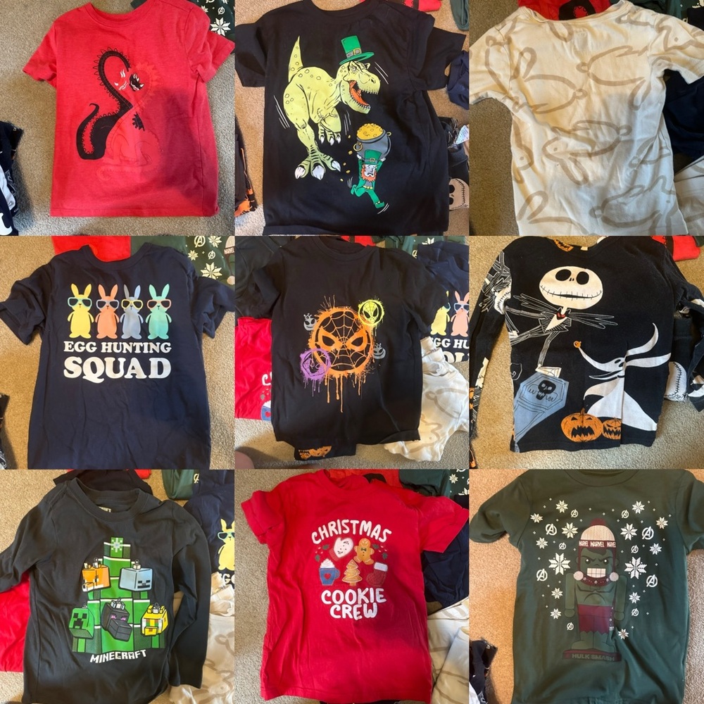 Holiday Boys Collection, Size 7 ❤️☘️🎃🎄